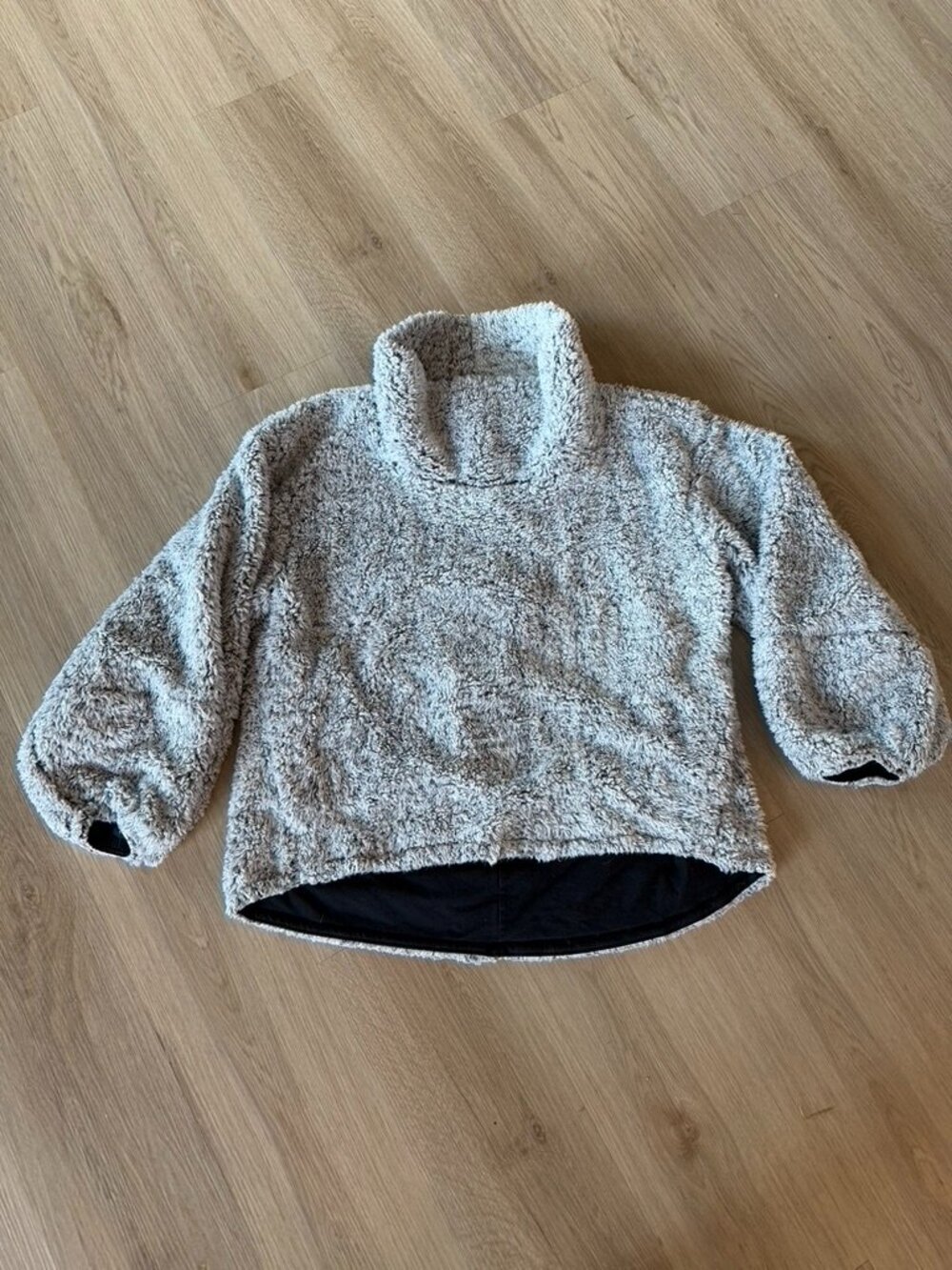 Lululemon Warm Restore Sherpa Pullover Heathered White L/XL